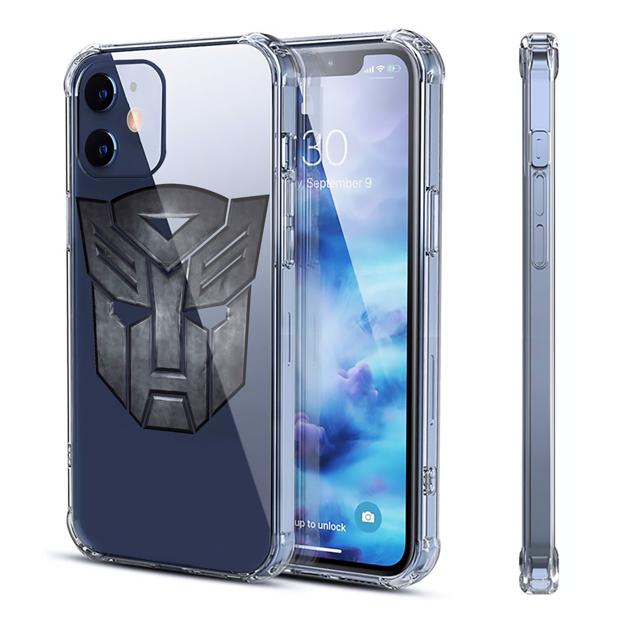 （画像用） Transformers トランスフォーマー 【iPhone 12シリーズ対応】透明スマホケース（クリアソフトケース）